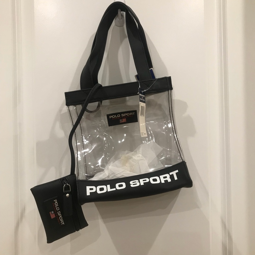 Polo Sport clear hand bag
